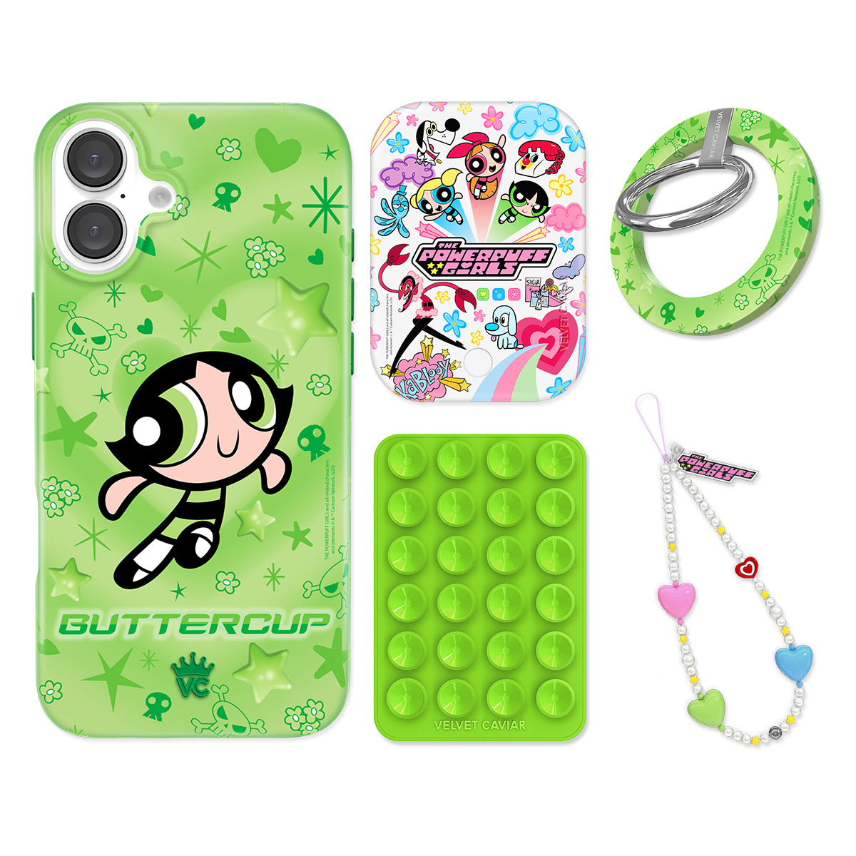 The Powerpuff Girls Buttercup iPhone Bundle Set - Grip