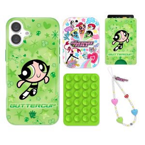 The Powerpuff Girls Buttercup iPhone Bundle Set - Wallet