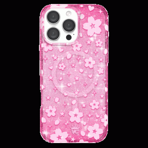 Cherry Blossom Glitter iPhone Case