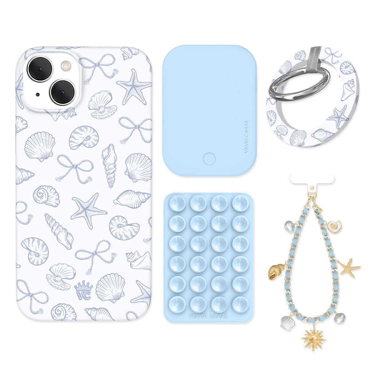 Coastal Seashells iPhone Bundle Set - Grip - Image 5