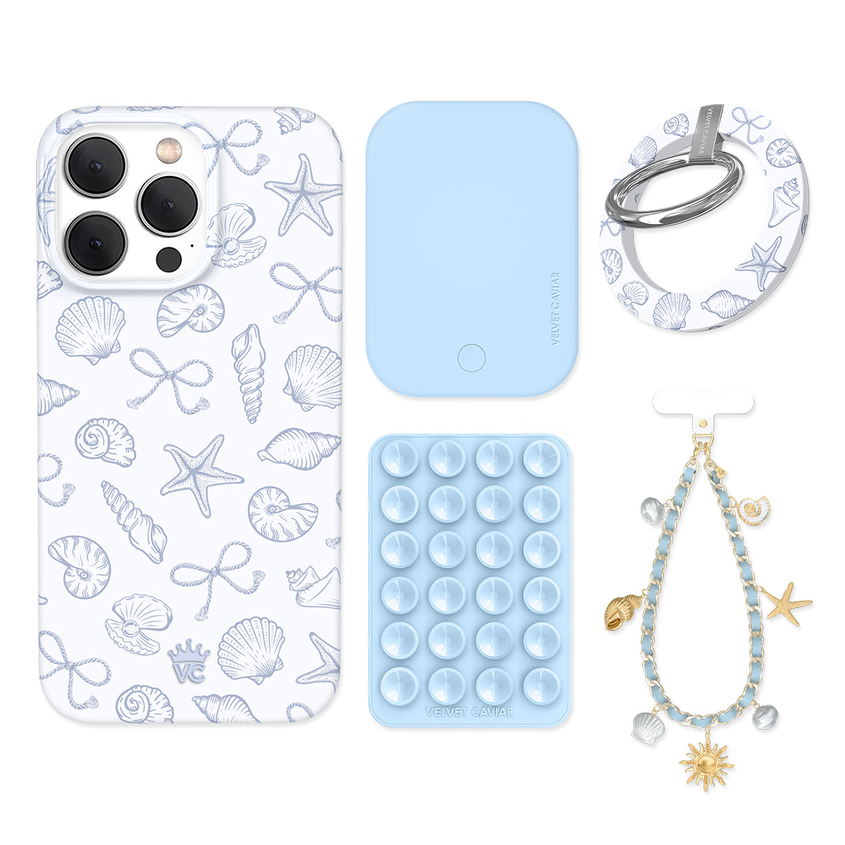Coastal Seashells iPhone Bundle Set - Grip - Image 6