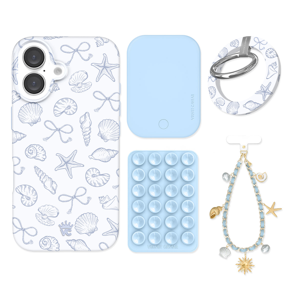 Coastal Seashells iPhone Bundle Set - Grip - Image 4