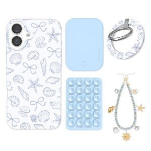 Coastal Seashells iPhone Bundle Set - Grip