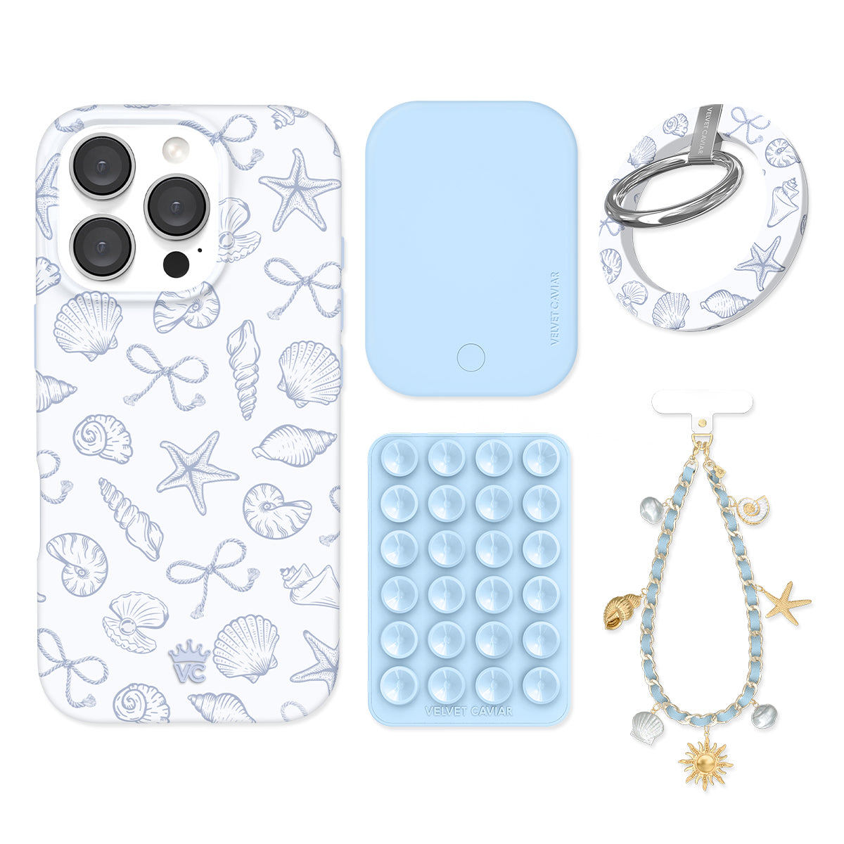 Coastal Seashells iPhone Bundle Set - Grip - Image 3