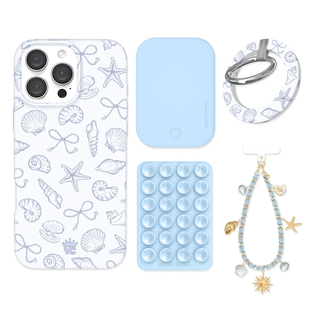 Coastal Seashells iPhone Bundle Set - Grip - Image 2