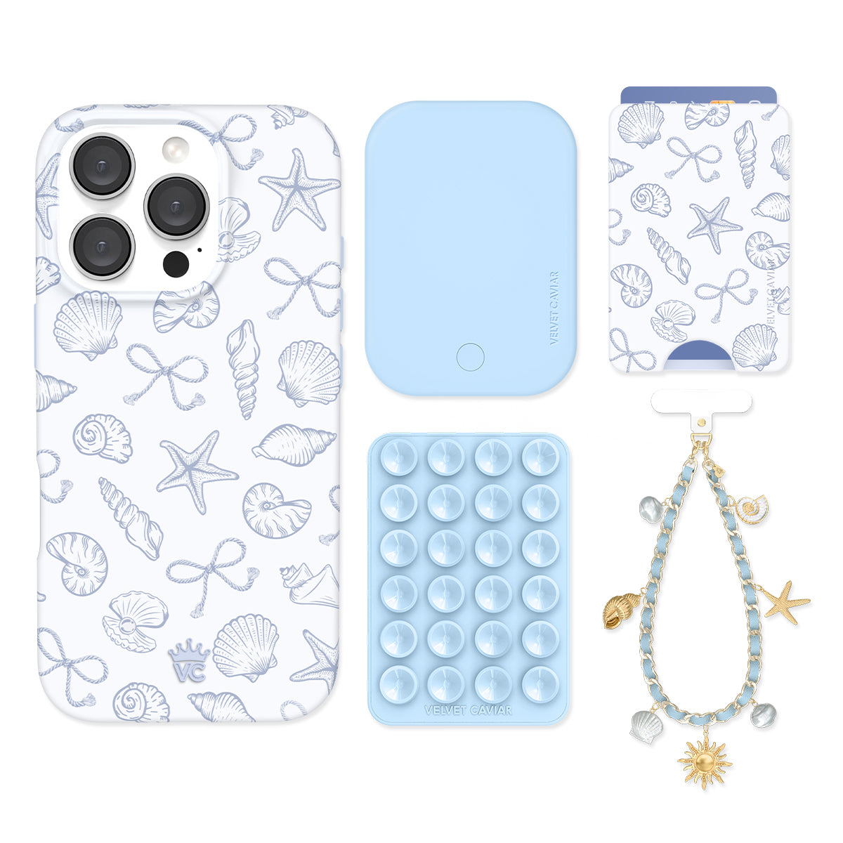 Coastal Seashells iPhone Bundle Set - Wallet - Image 3