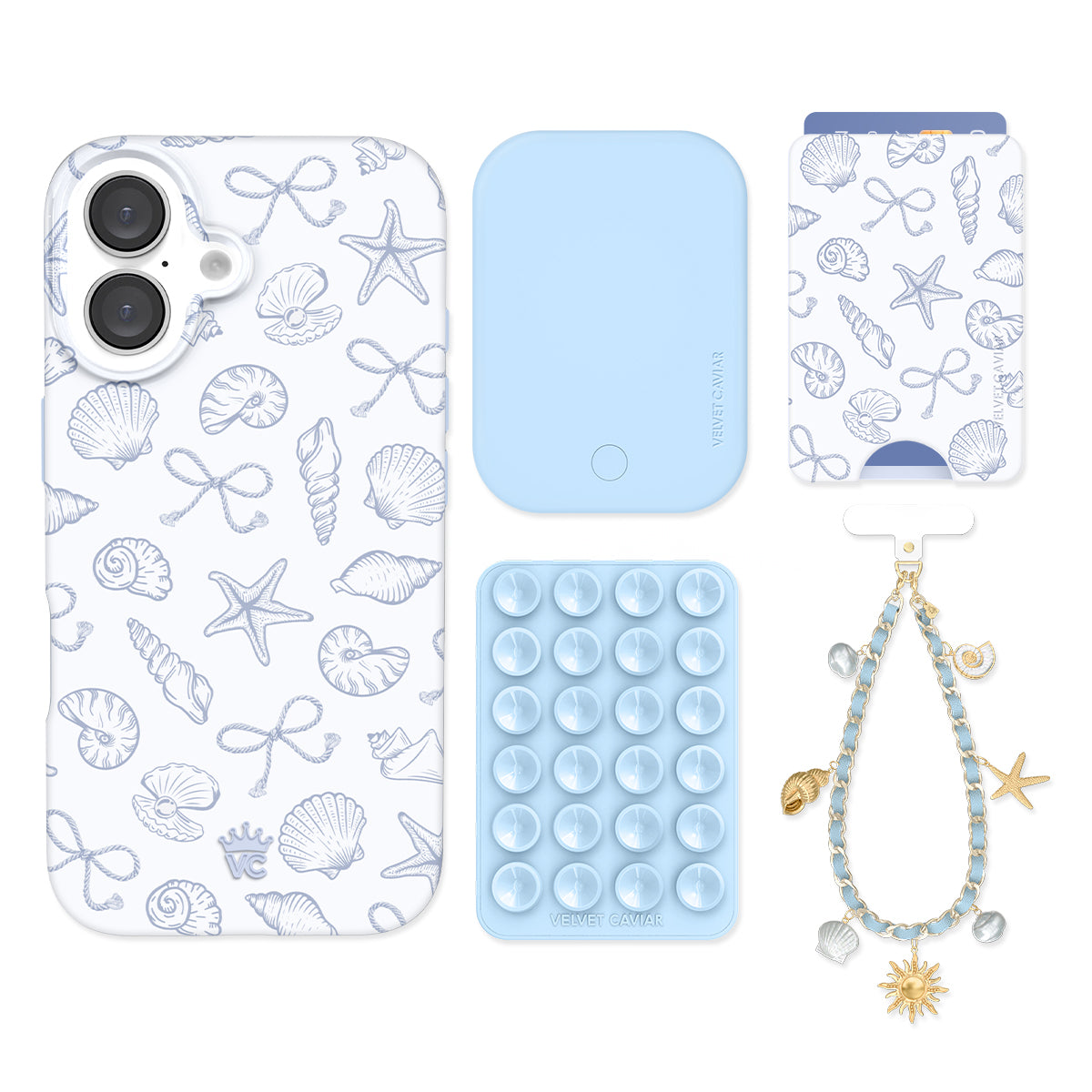 Coastal Seashells iPhone Bundle Set - Wallet - Image 4