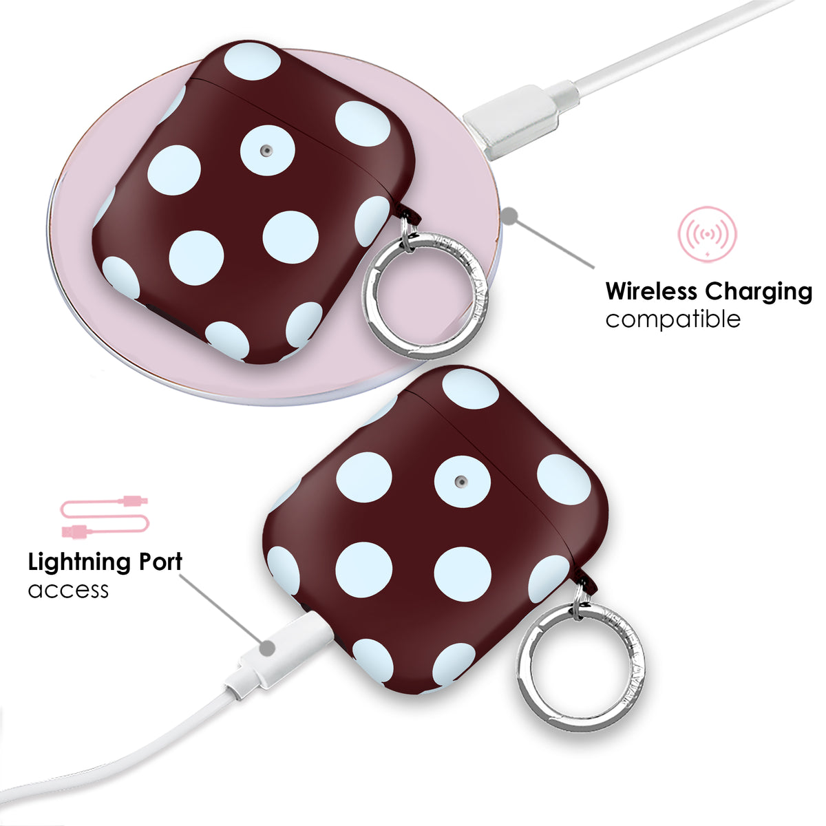 Coco Polka Dot AirPod Case - Image 4