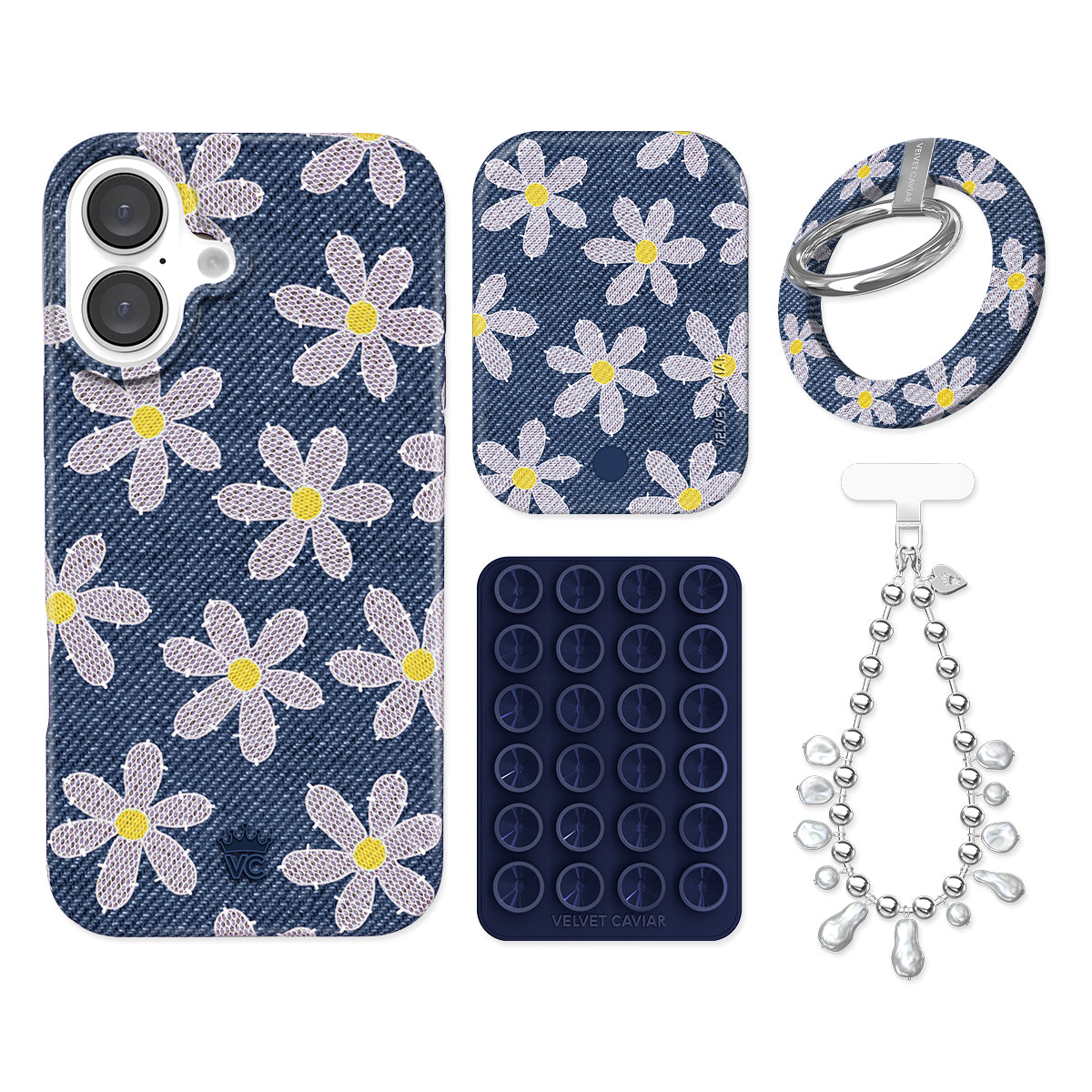 Denim Daisy iPhone Bundle Set - Grip - Image 4