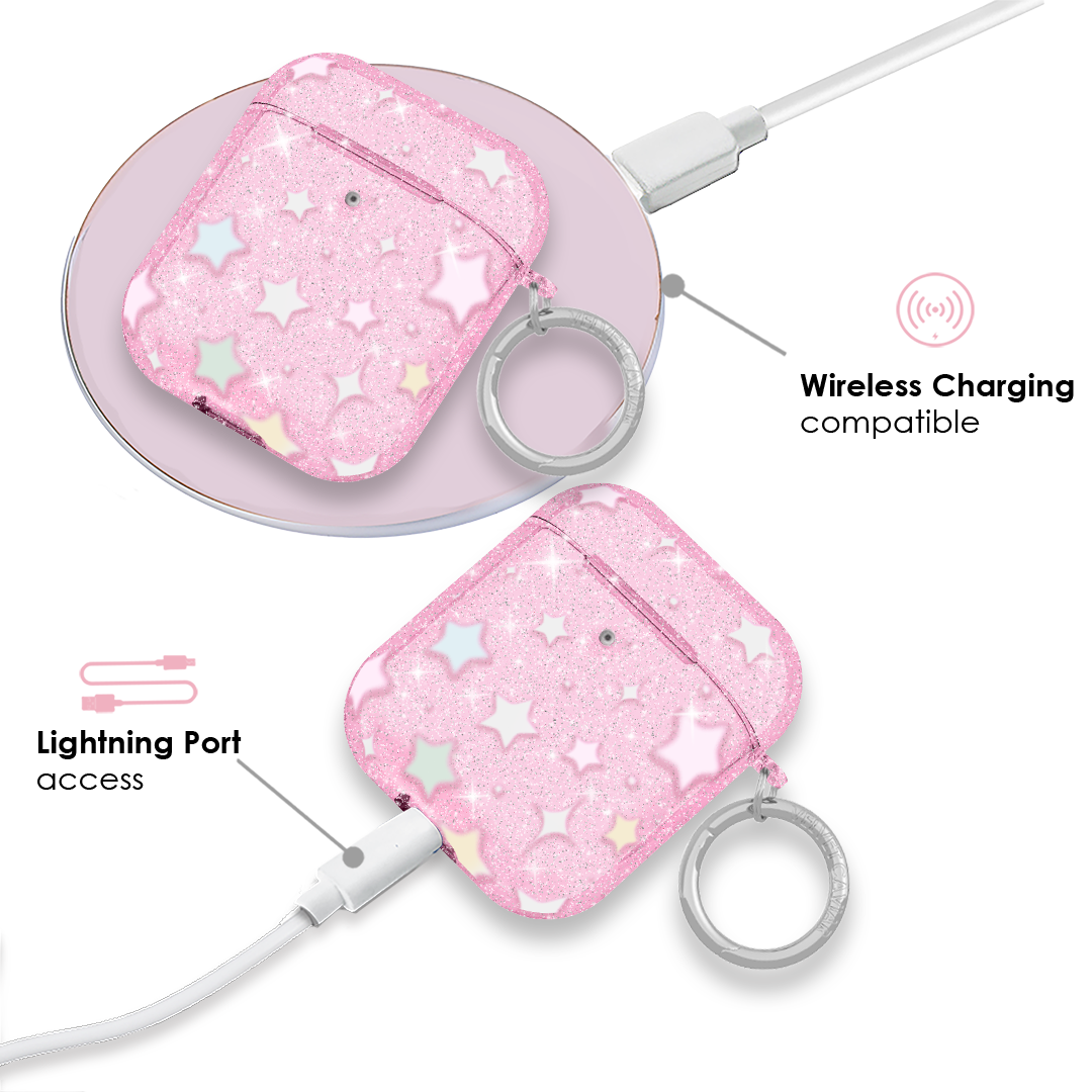 Falling Star Glitter AirPod Case - Image 4
