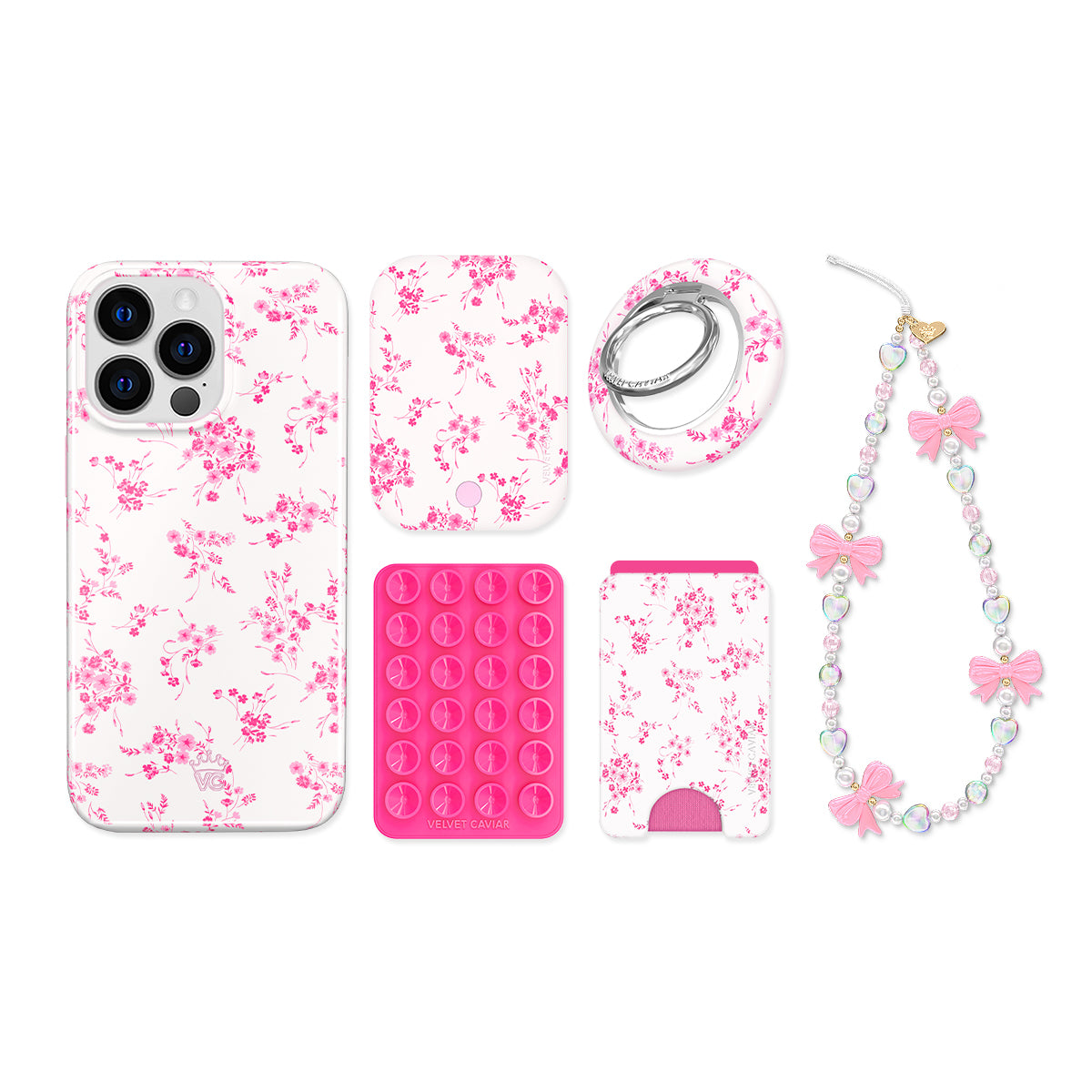 French Rose Floral iPhone Bundle Set - Image 3
