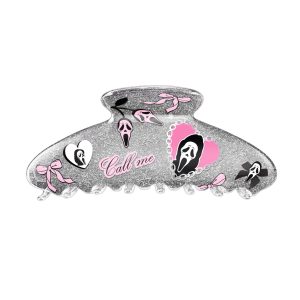Ghost Face Glitter Large Hair Clip