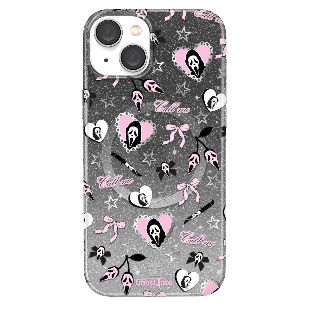 Ghost Face Goth Glitter iPhone Case