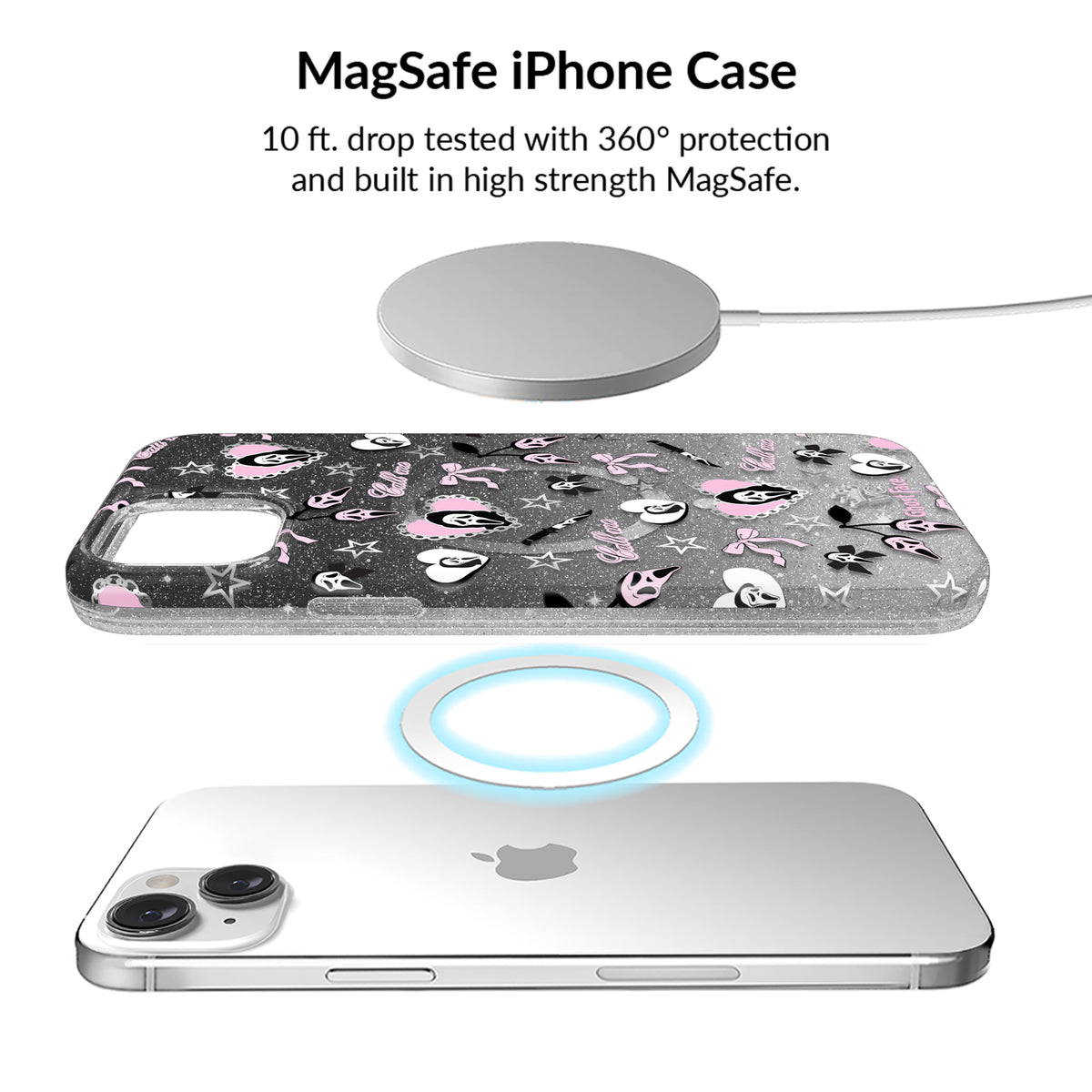 Ghost Face Goth Glitter iPhone Bundle Set - Image 2