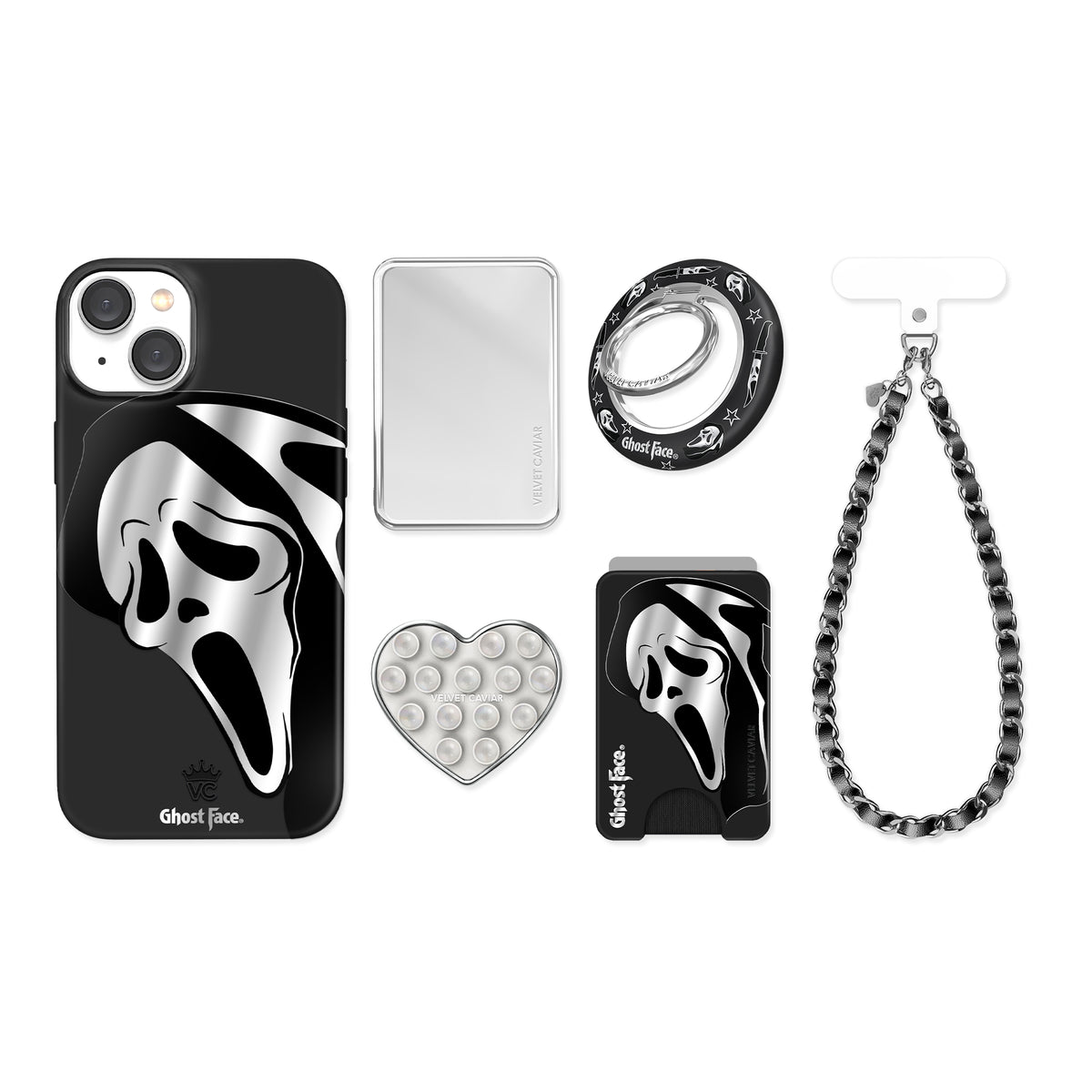 Ghost Face Killer Chrome iPhone Bundle Set
