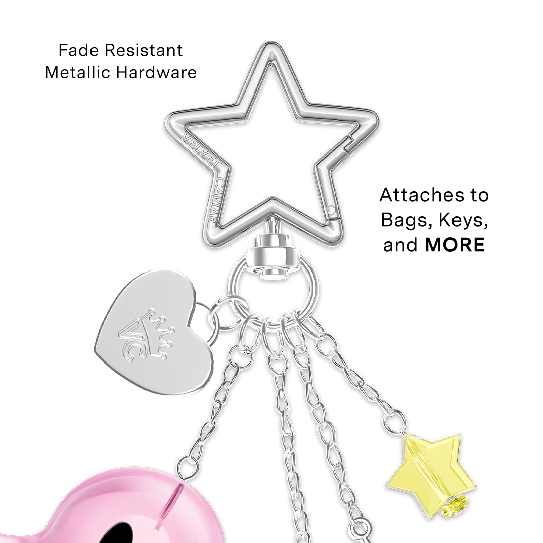 Pink Ghosted Bag Charm - Image 3