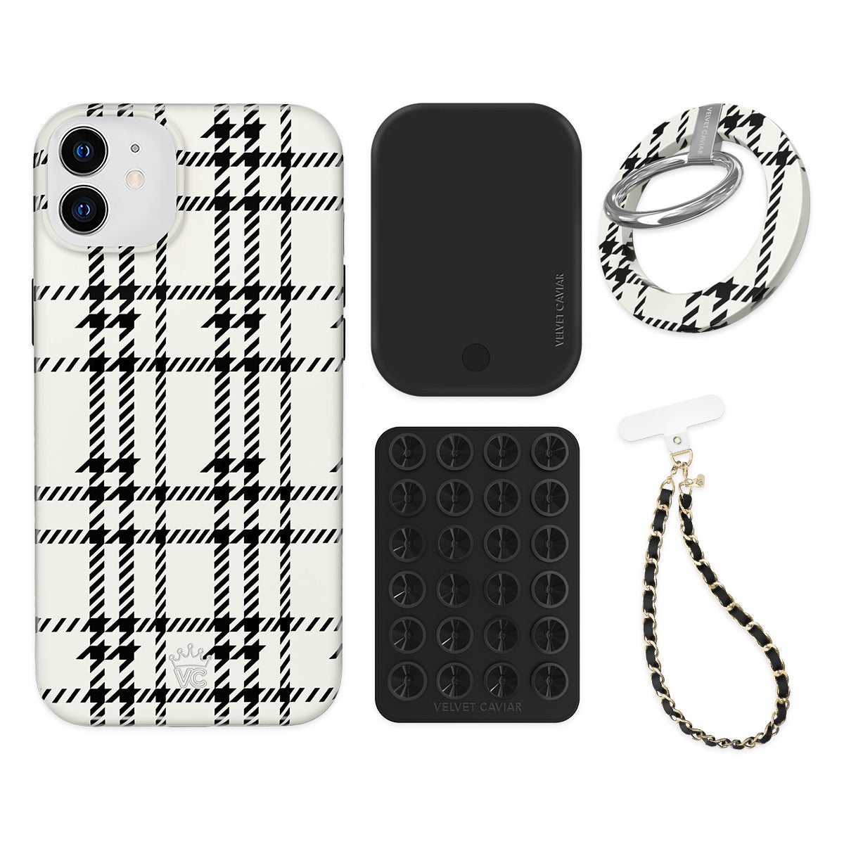 Houndstooth Sweater iPhone Bundle Set - Grip - Image 3