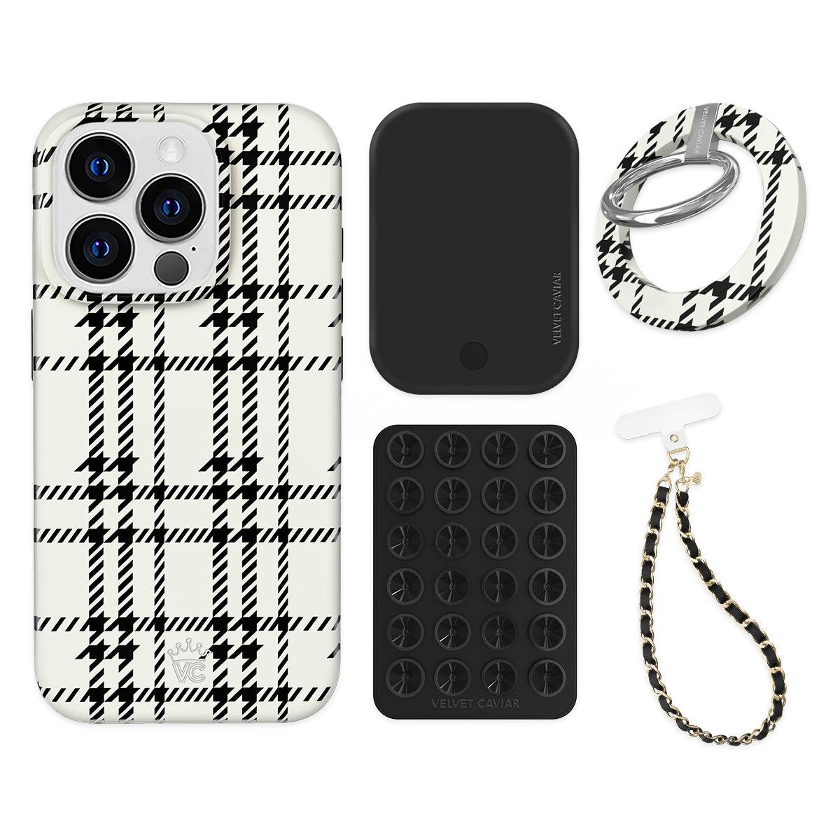 Houndstooth Sweater iPhone Bundle Set - Grip - Image 2