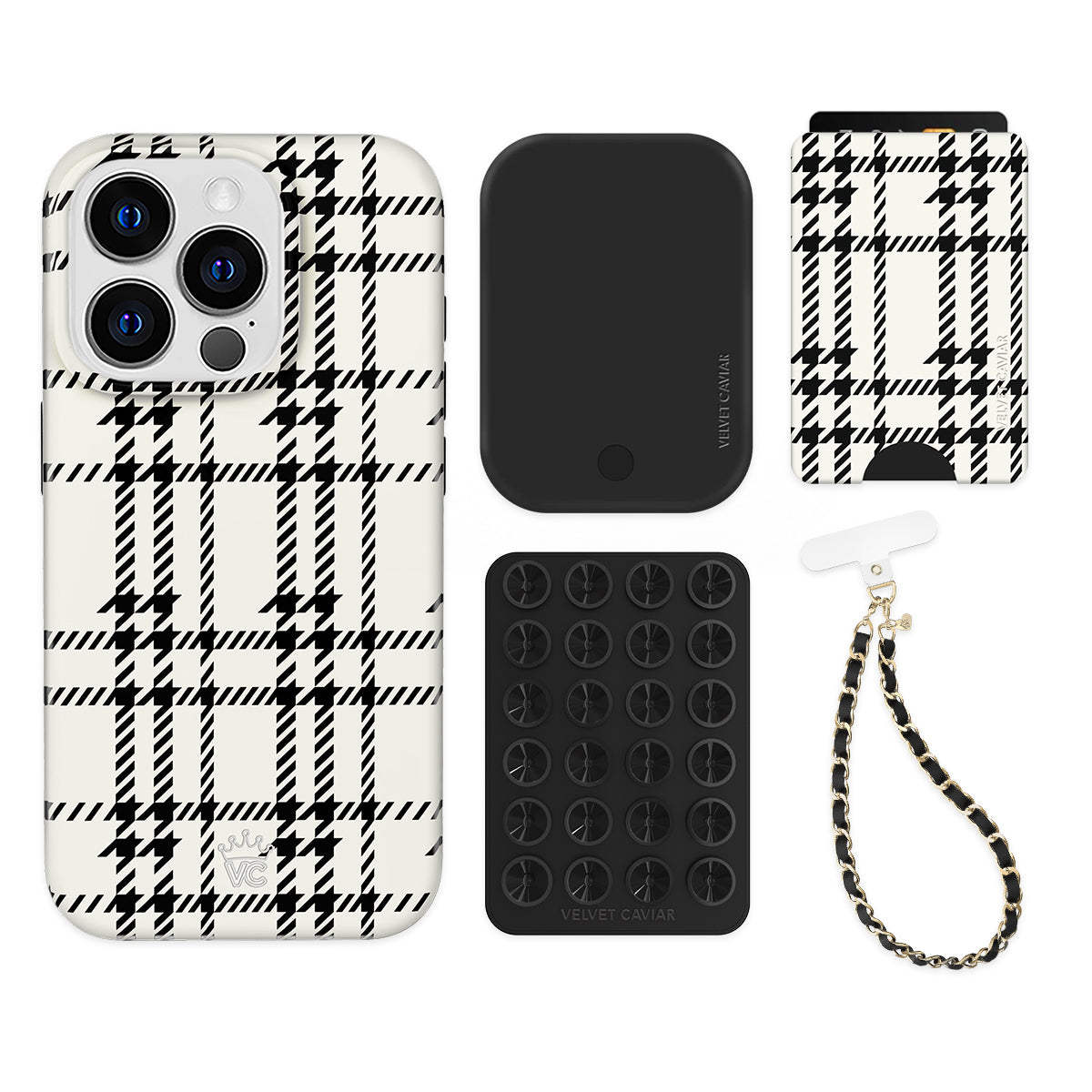 Houndstooth Sweater iPhone Bundle Set - Wallet - Image 2