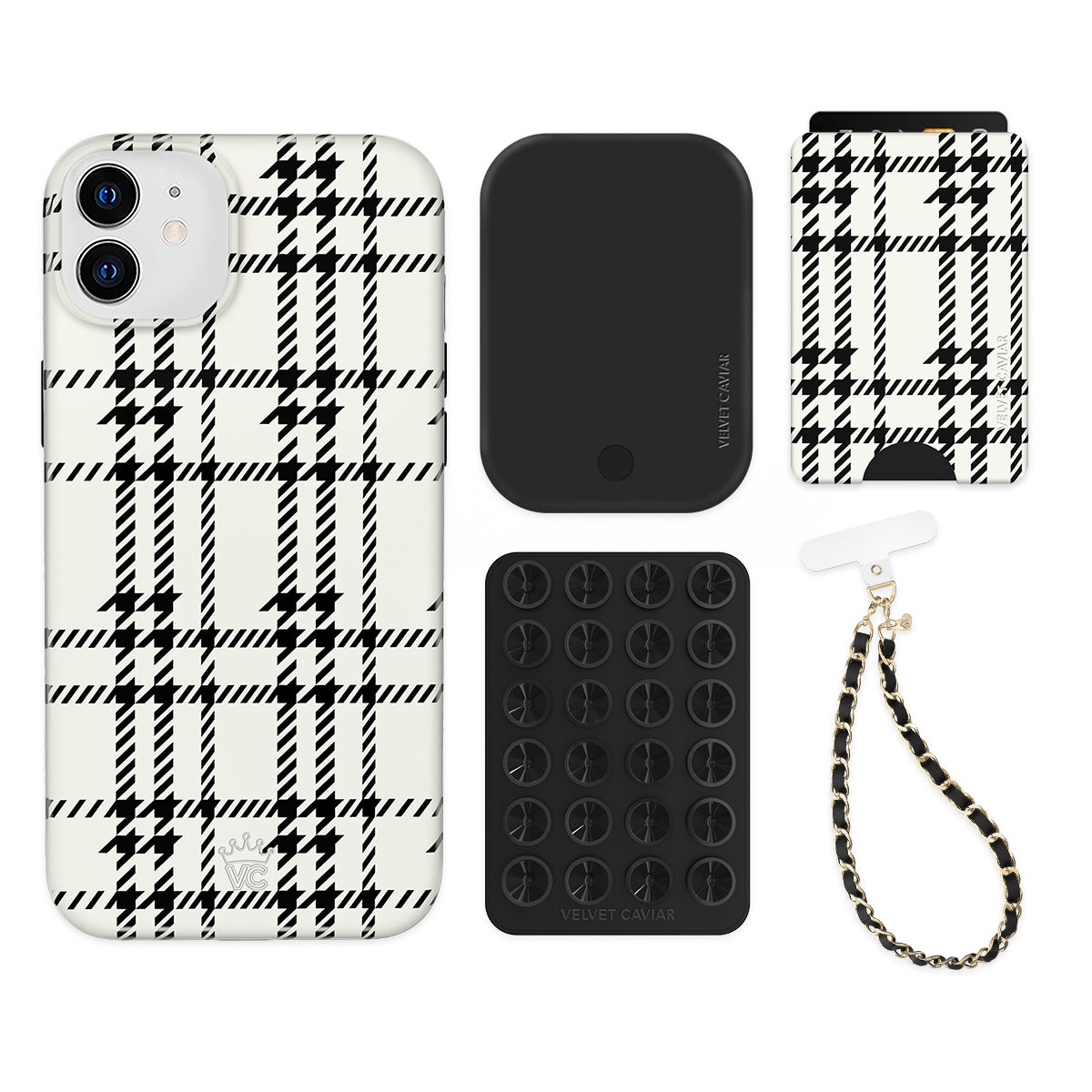 Houndstooth Sweater iPhone Bundle Set - Wallet - Image 3