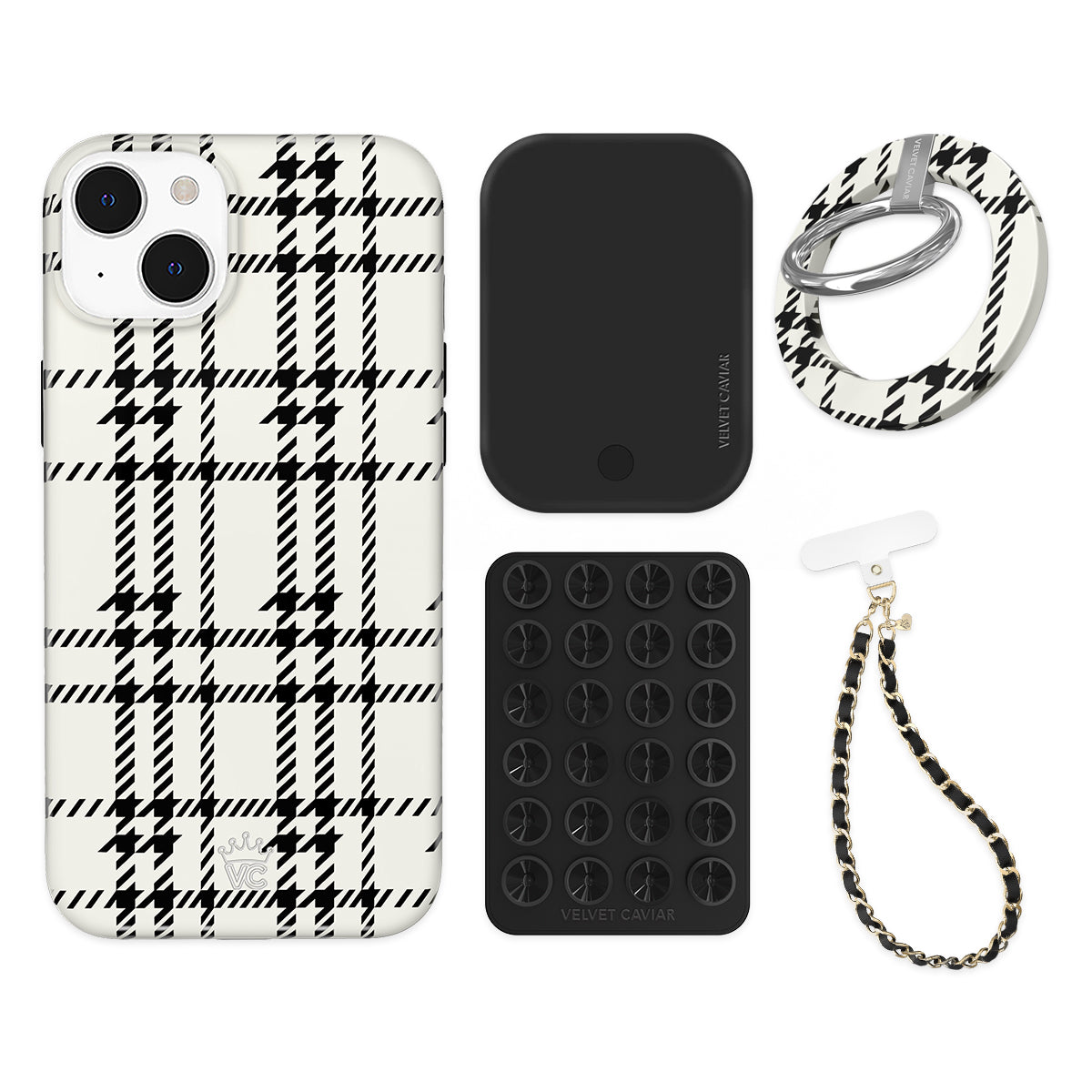 Houndstooth Sweater iPhone Bundle Set - Grip - Image 6