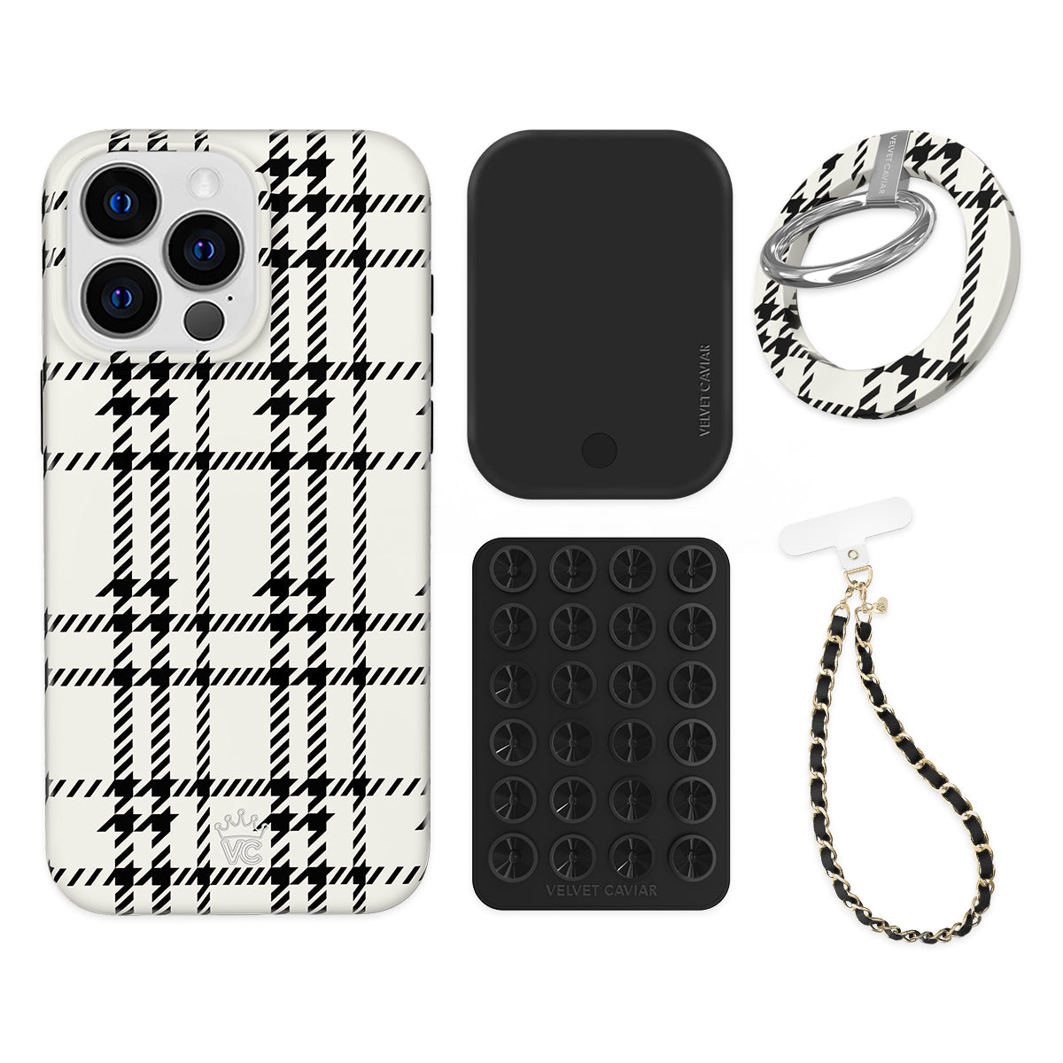 Houndstooth Sweater iPhone Bundle Set - Grip - Image 4