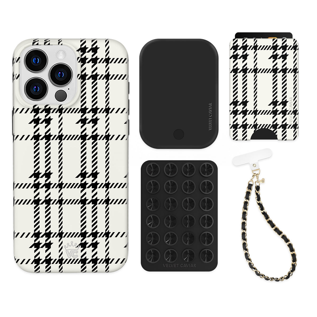 Houndstooth Sweater iPhone Bundle Set - Wallet - Image 4
