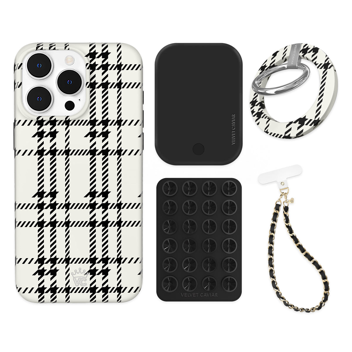 Houndstooth Sweater iPhone Bundle Set - Grip - Image 8