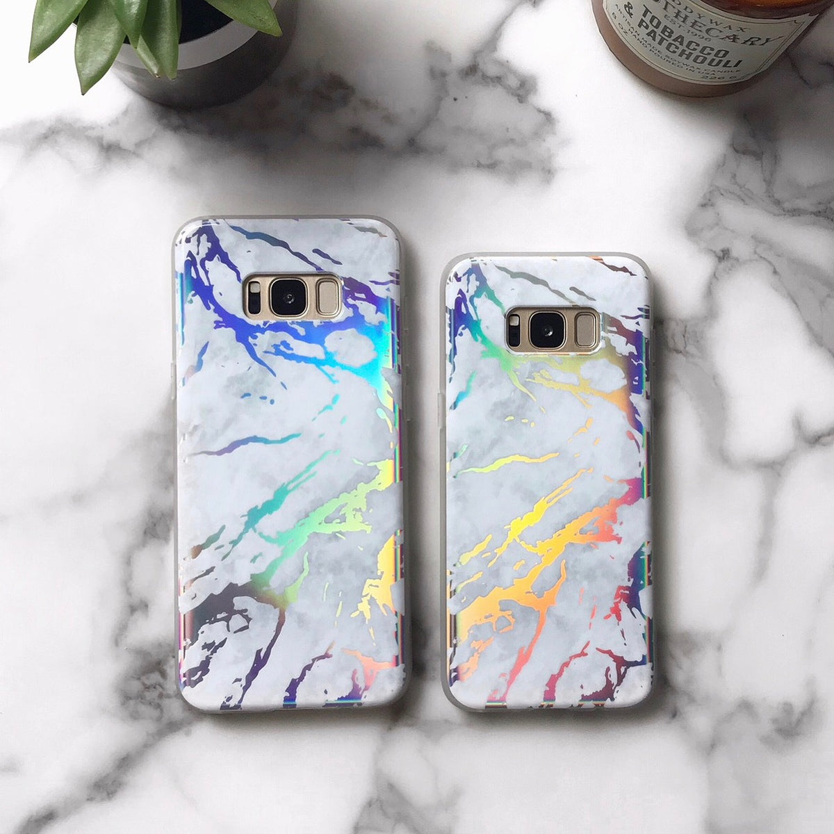 Holo White Marble Samsung Galaxy Case - Image 7
