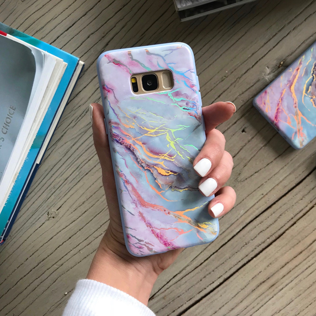Holo Moonstone Marble Samsung Galaxy Case - Image 8
