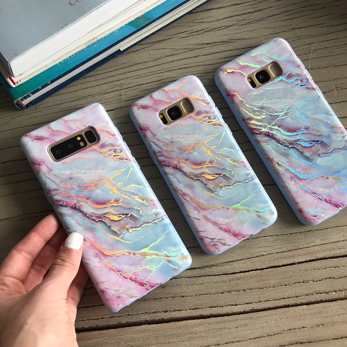 Holo Moonstone Marble Samsung Galaxy Case - Image 6