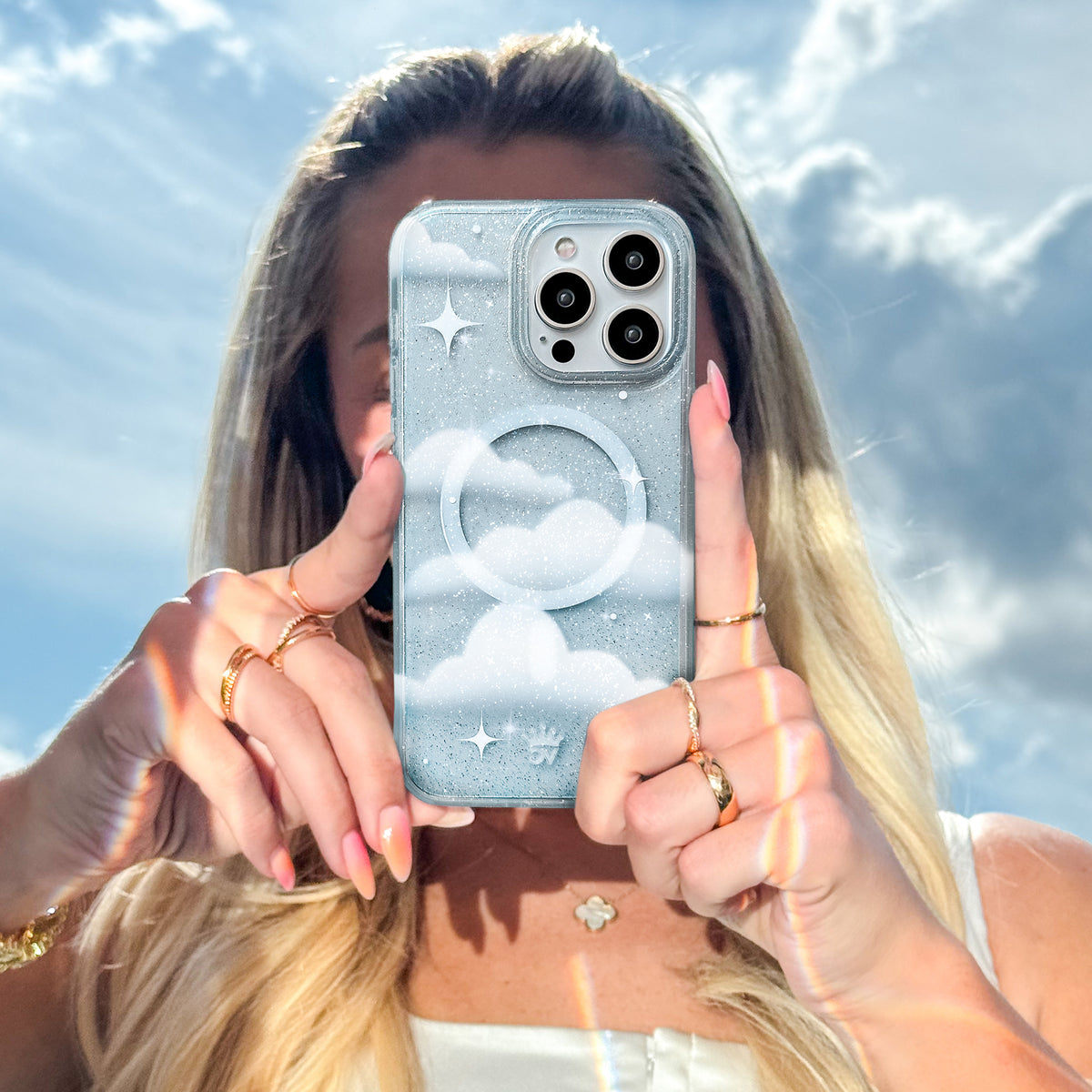 In the Clouds Stardust iPhone Case - Image 2