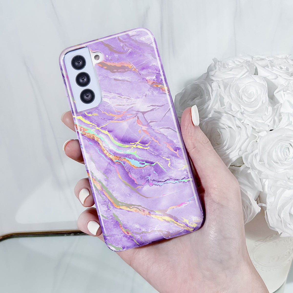 Purple Holo Moonstone Samsung Case - Image 2