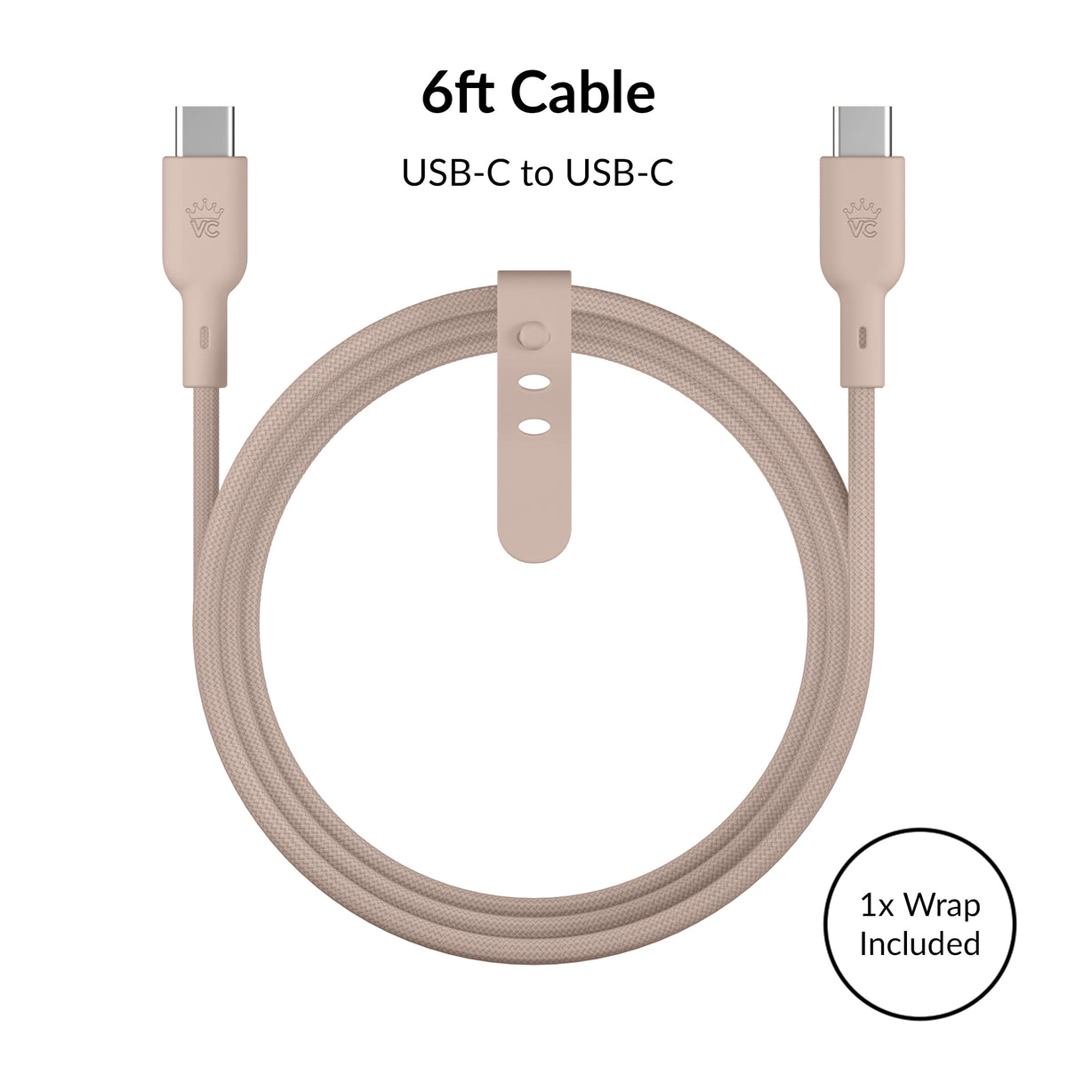 Iced Chai Fast Charging Set, Dual Port Wall Adapter + 6ft USB-C Cable - Image 5