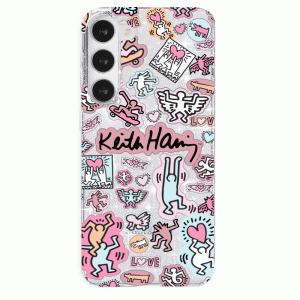 Keith Haring Pastel Glitter Samsung Case