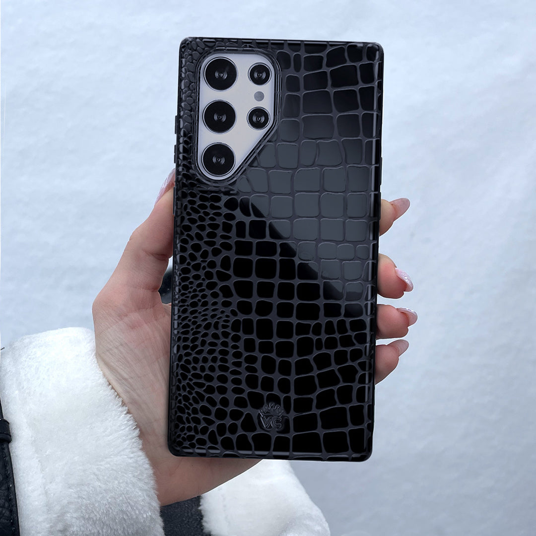 Black Croc Samsung Case - Image 2