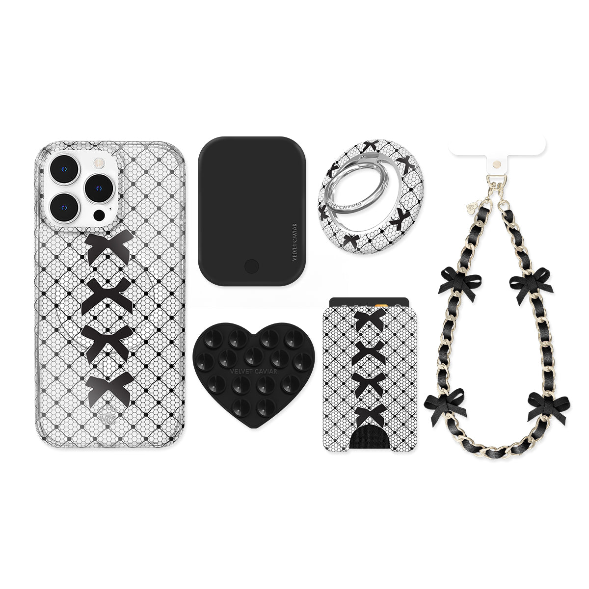 Lacy Black Bows iPhone Bundle Set - Image 2