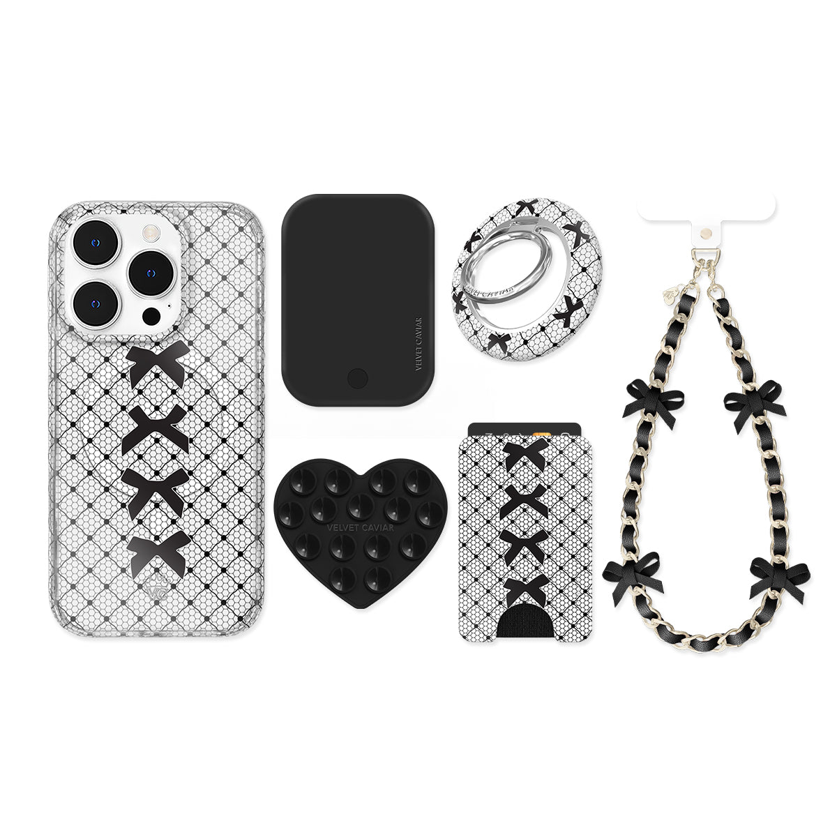 Lacy Black Bows iPhone Bundle Set - Image 3