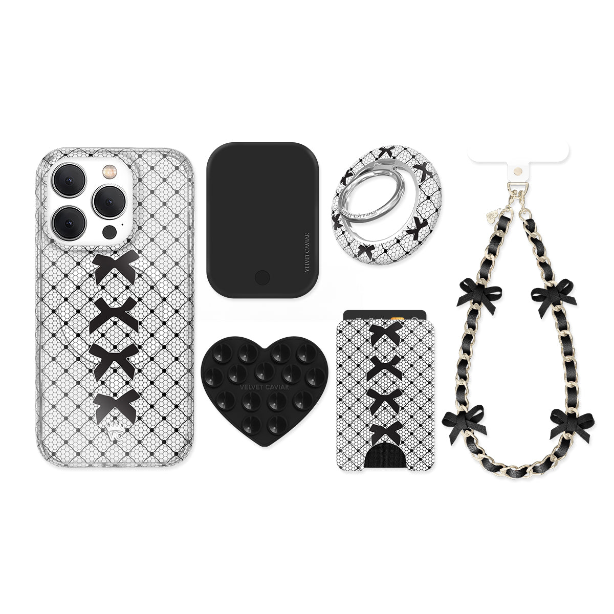 Lacy Black Bows iPhone Bundle Set - Image 7