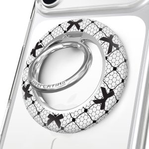Lacy Black Bows MagSafe Grip Ring