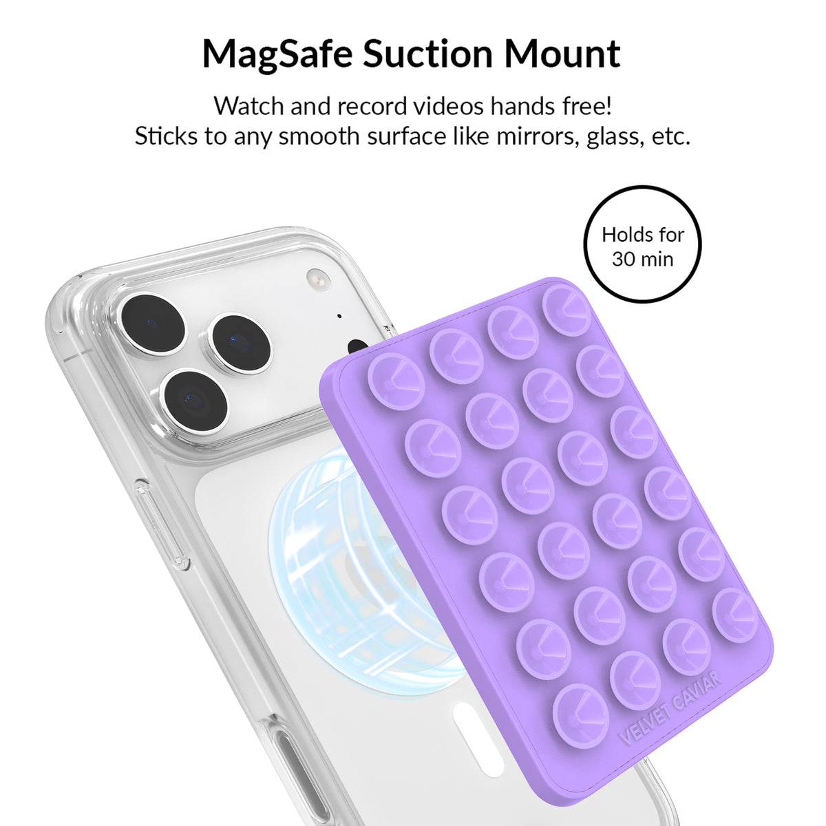 Lavender Cherry Blossom Glitter iPhone Bundle Set - Image 6