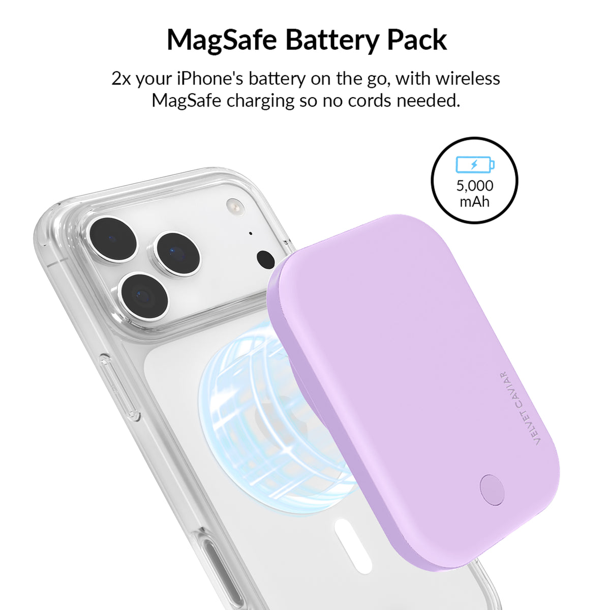 Lavender Cherry Blossom Glitter iPhone Bundle Set - Image 4