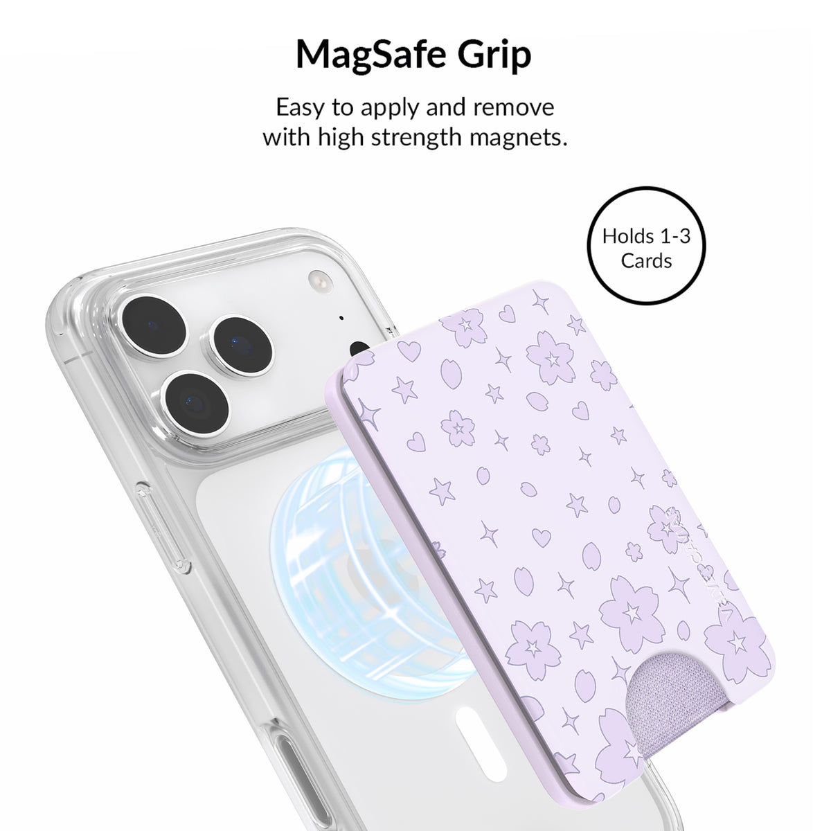 Lavender Cherry Blossom Glitter iPhone Bundle Set - Image 5