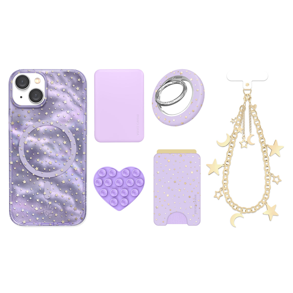 Lilac Celestial Stars iPhone Bundle Set - Image 8