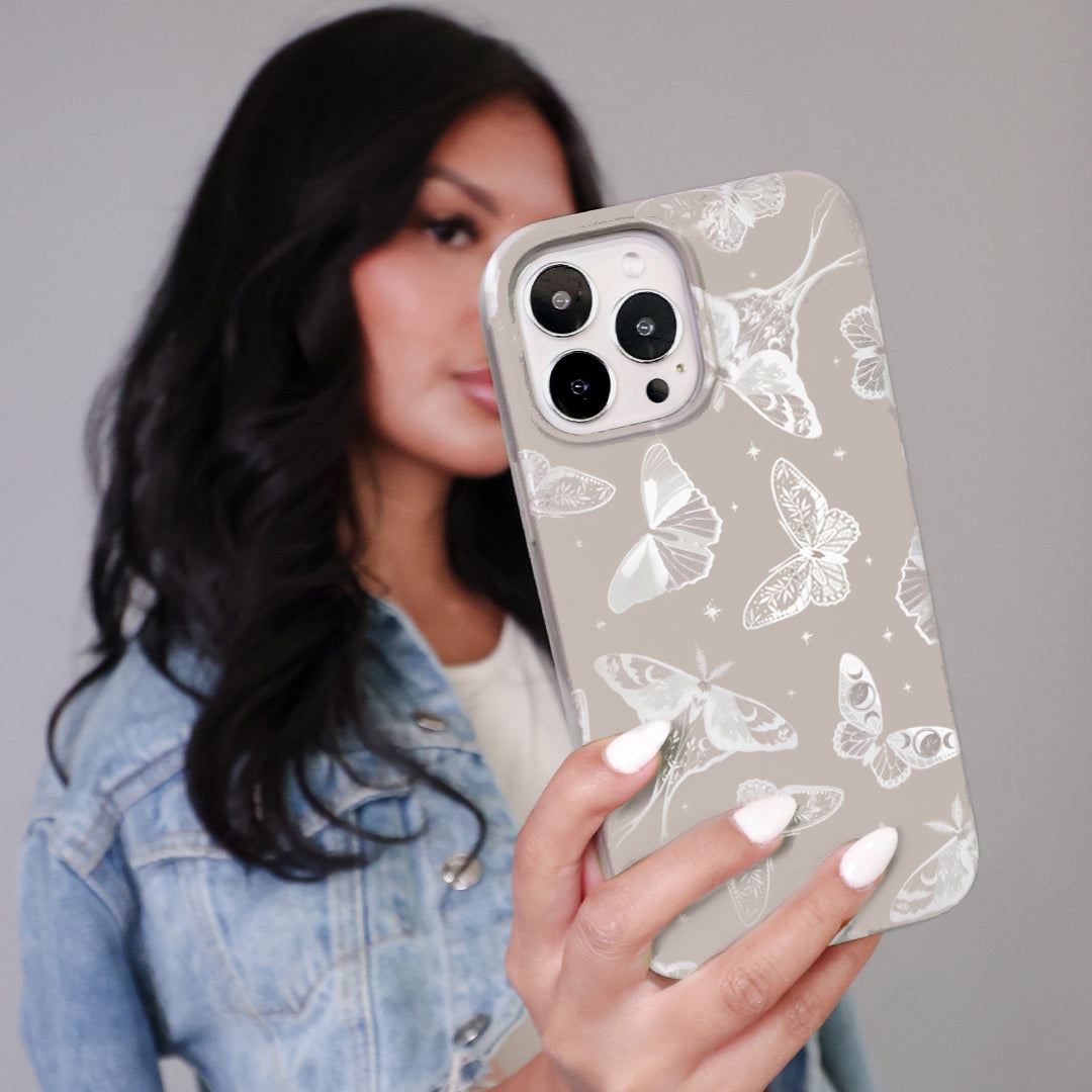 Moonlight Moths iPhone Case - Image 2