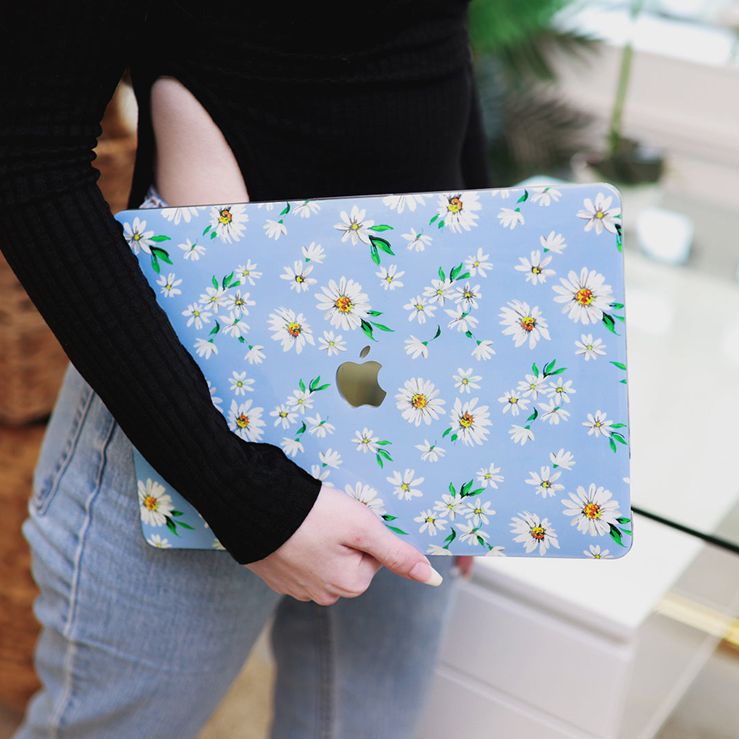 Blue Daisy MacBook Case - Image 2