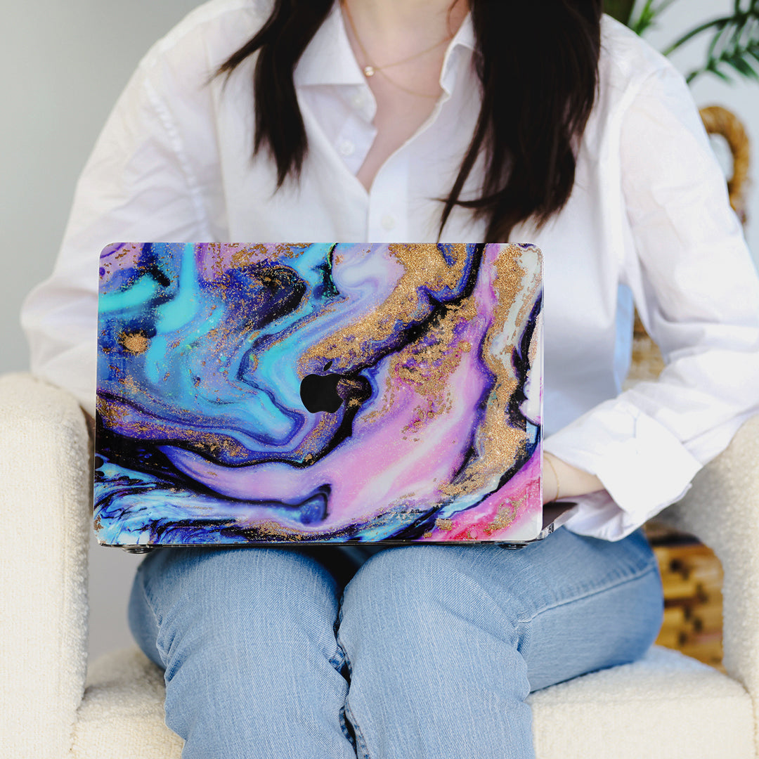 Galaxy Glitter Marble MacBook Case 2.0 - Image 2