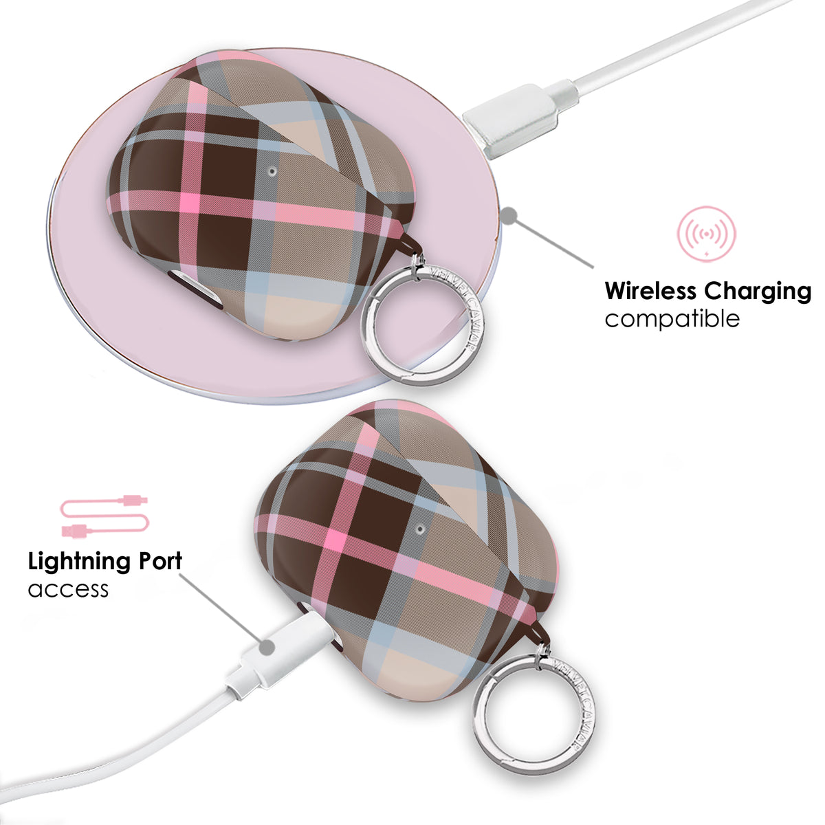 London Plaid AirPod Case - Image 8