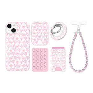 Lovely Pink Bows iPhone Bundle Set