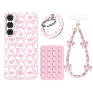 Lovely Pink Bows Samsung Bundle Set